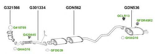 Система выпуска ОГ GT Exhaust 4301