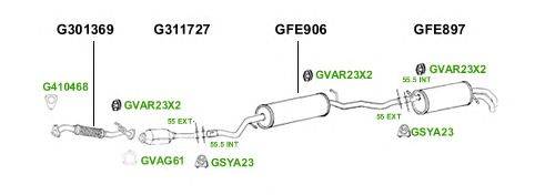 Система выпуска ОГ GT Exhaust 4332