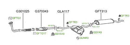 Система выпуска ОГ GT Exhaust 436