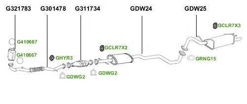 Система выпуска ОГ GT Exhaust 4367