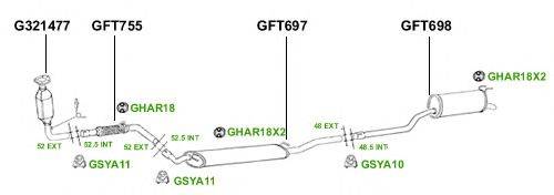 Система выпуска ОГ GT Exhaust 4403