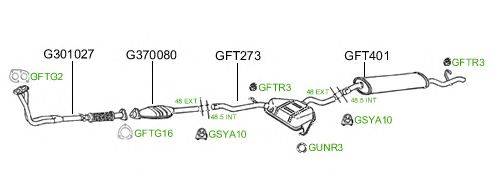 Система выпуска ОГ GT Exhaust 443