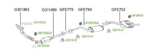 Система выпуска ОГ GT Exhaust 4740