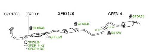 Система выпуска ОГ GT Exhaust 489