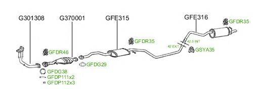 Система выпуска ОГ GT Exhaust 495