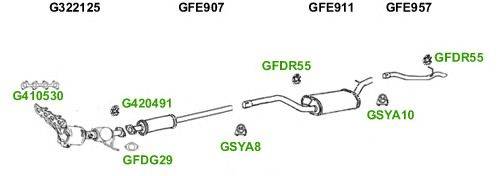 Система выпуска ОГ GT Exhaust 5734