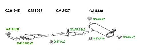 Система выпуска ОГ GT Exhaust 5995