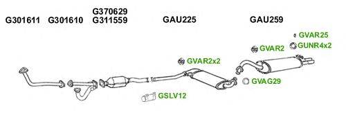 Система выпуска ОГ GT Exhaust 6059