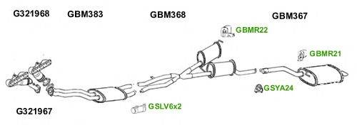 Система выпуска ОГ GT Exhaust 6148