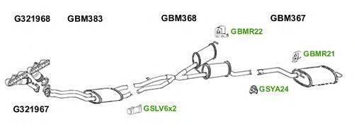 Система выпуска ОГ GT Exhaust 6165
