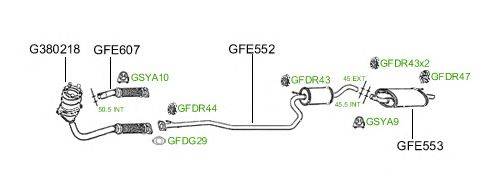 Система выпуска ОГ GT Exhaust 624