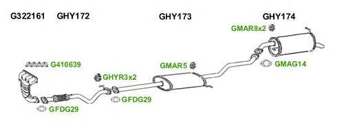 Система выпуска ОГ GT Exhaust 6449