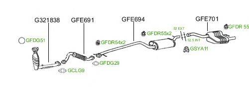 Система выпуска ОГ GT Exhaust 650