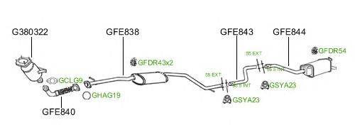 Система выпуска ОГ GT Exhaust 743