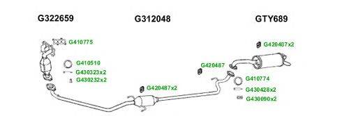 Система выпуска ОГ GT Exhaust 8184