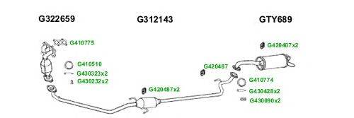 Система выпуска ОГ GT Exhaust 8186