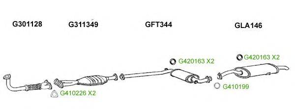 Система выпуска ОГ GT Exhaust 8202