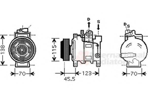 Компрессор, кондиционер VAN WEZEL 0300K281