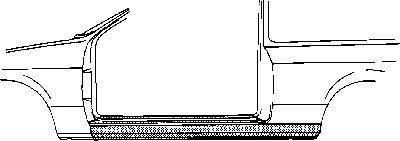 Накладка порога VAN WEZEL 181502