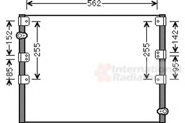 Конденсатор, кондиционер VAN WEZEL 53005278