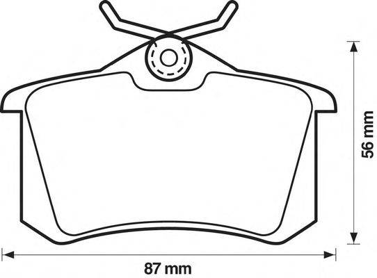 Комплект тормозных колодок, дисковый тормоз GALFER 2344700
