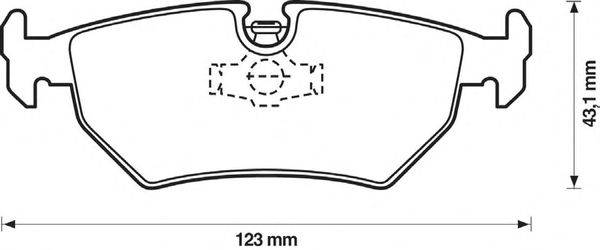 Комплект тормозных колодок, дисковый тормоз REMSA 239300