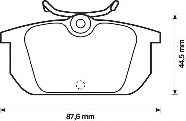 Комплект тормозных колодок, дисковый тормоз REMSA 223100