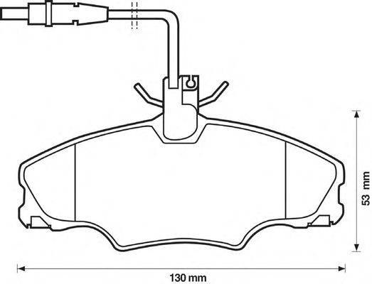 Комплект тормозных колодок, дисковый тормоз REMSA 260304