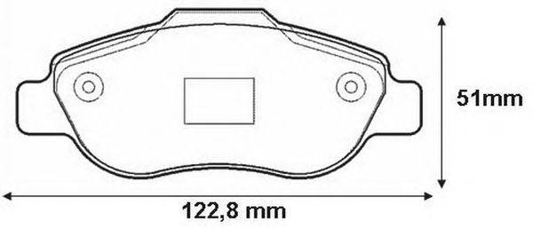 Комплект тормозных колодок, дисковый тормоз REMSA 2110000