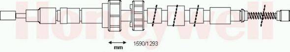 Трос, стояночная тормозная система BENDIX 432659B