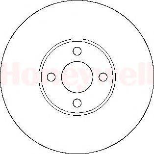 Тормозной диск BENDIX 562154B