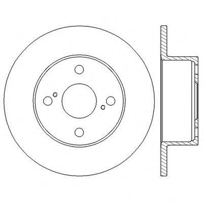 Тормозной диск BENDIX 562598BC