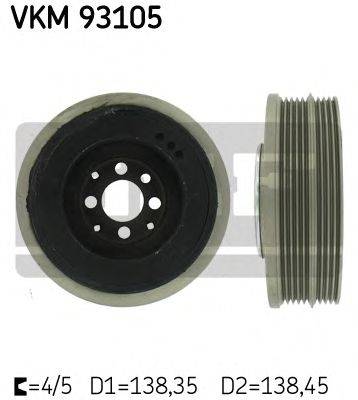 Ременный шкив, коленчатый вал SKF VKM93105