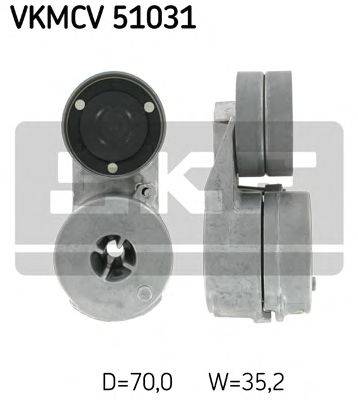 Натяжной ролик, поликлиновой  ремень SKF VKMCV 51031