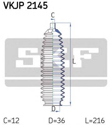 Комплект пылника, рулевое управление SKF VKJP 2145