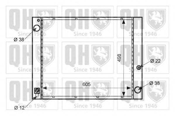 Радиатор, охлаждение двигателя QUINTON HAZELL QER1494