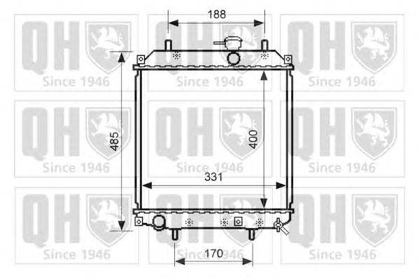 Радиатор, охлаждение двигателя QUINTON HAZELL QER2561