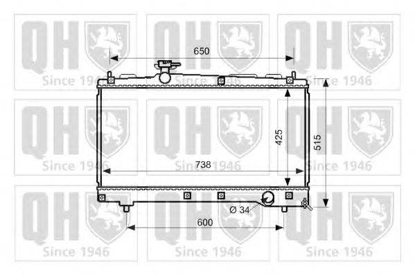 Радиатор, охлаждение двигателя QUINTON HAZELL QER2656