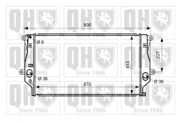 Радиатор, охлаждение двигателя QUINTON HAZELL QER2658