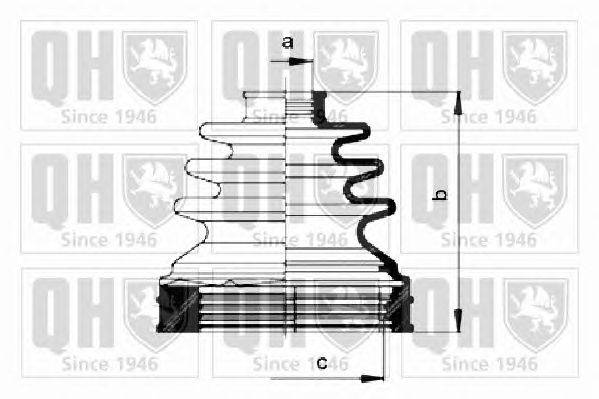 Комплект пылника, приводной вал QUINTON HAZELL QJB1022
