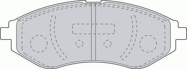 Комплект тормозных колодок, дисковый тормоз FERODO FDB1699