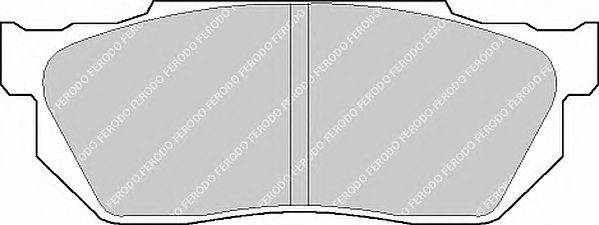 Комплект тормозных колодок, дисковый тормоз FERODO 20959