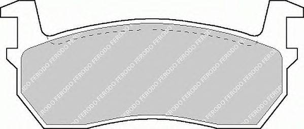 Комплект тормозных колодок, дисковый тормоз FERODO FDB316
