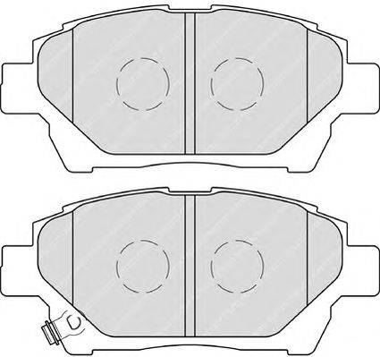 Комплект тормозных колодок, дисковый тормоз FERODO 24781
