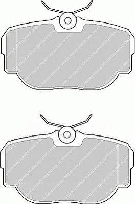 Комплект тормозных колодок, дисковый тормоз FERODO 23459