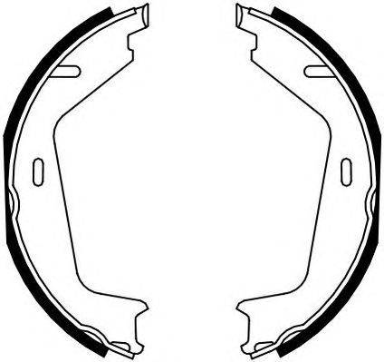 Комплект тормозных колодок, стояночная тормозная система FERODO FSB4130