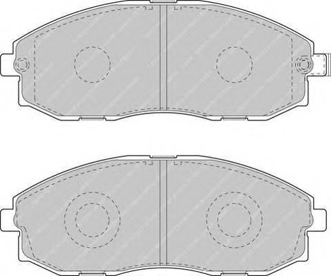 Комплект тормозных колодок, дисковый тормоз FERODO 23536
