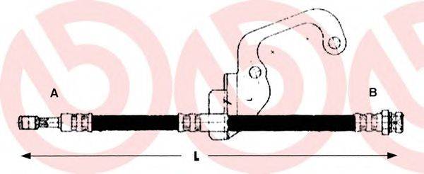 Тормозной шланг BREMBO T 30 024