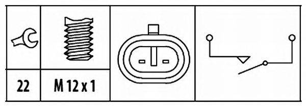 Выключатель, фара заднего хода HELLA 6ZF 181 612-021