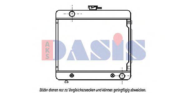 Радиатор, охлаждение двигателя AKS DASIS 120020N